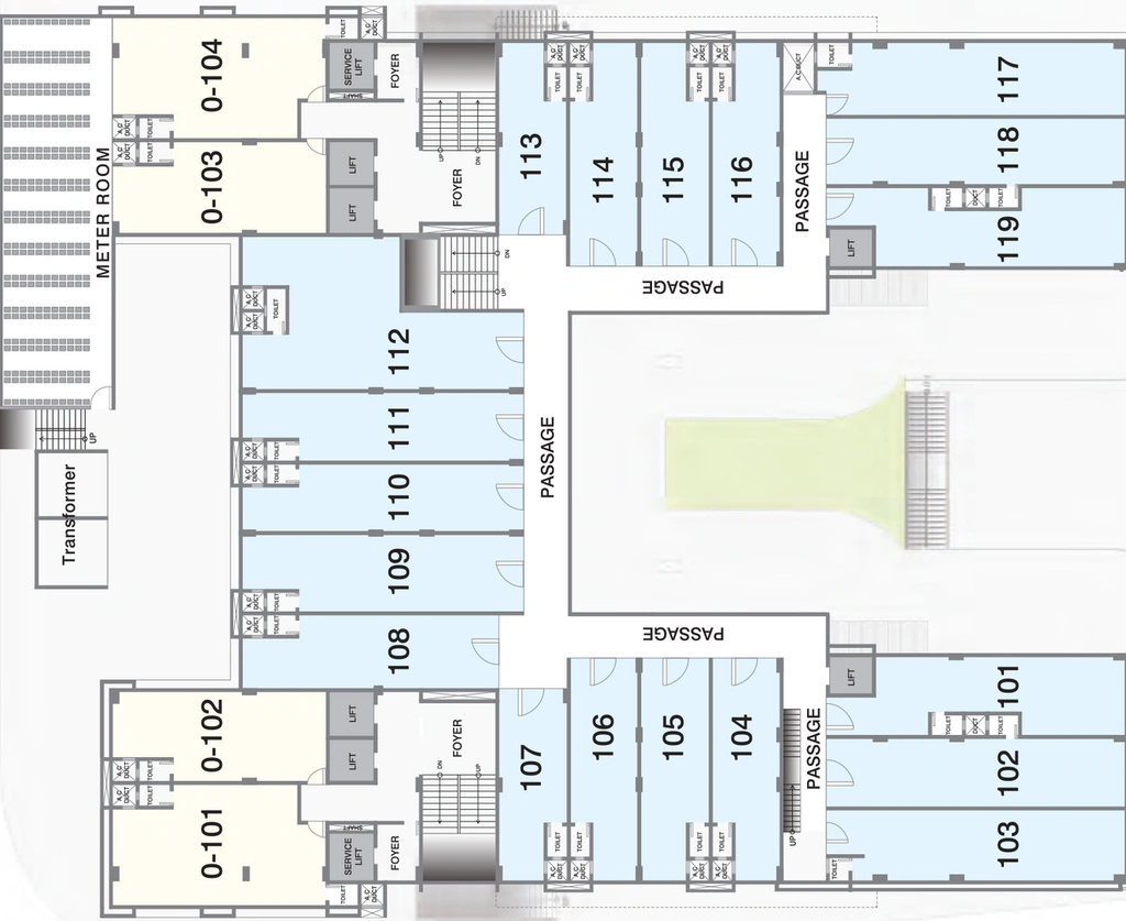 Floor Plan of Gala Empire in Thaltej, Ahmedabad - Image 312093